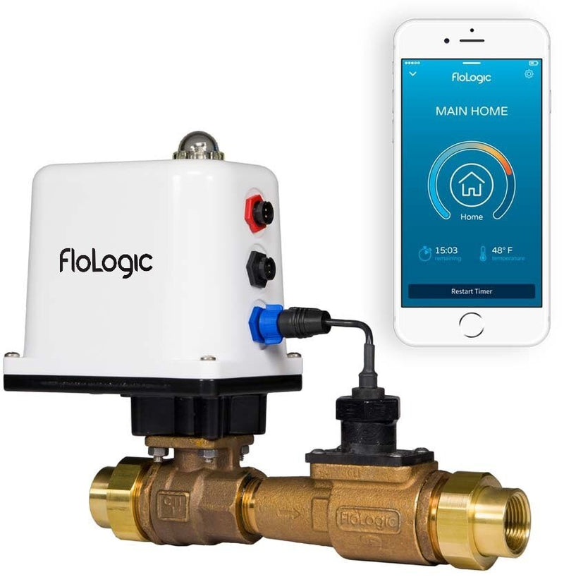 FLoLogic PLUS Water Shut Off System with 1 Inch Valve and Connect WiFi