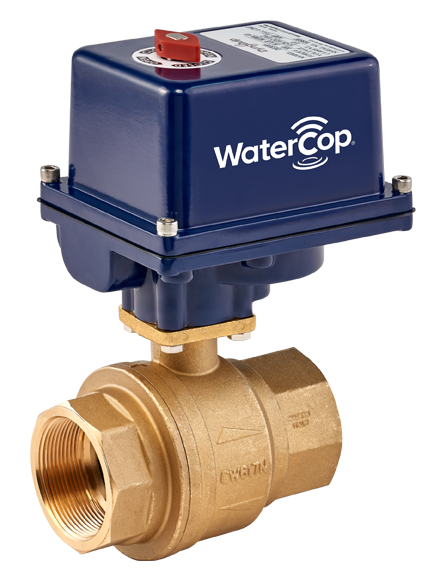 WaterCop WCEHH28ATE25H Industrial Actuator with 2 Inch Brass Ball Valve