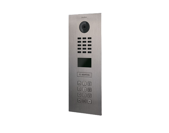 DoorBird IP Video Door Station, 1 Call Button, Keypad, Stainless Steel