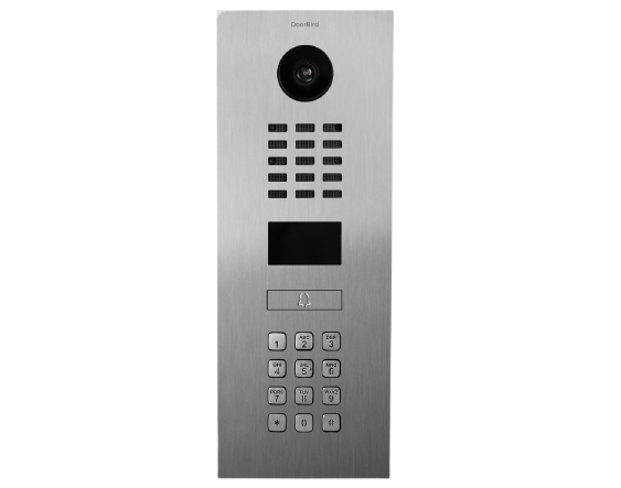 DoorBird IP Video Door Station, 1 Call Button, Keypad, Stainless Steel