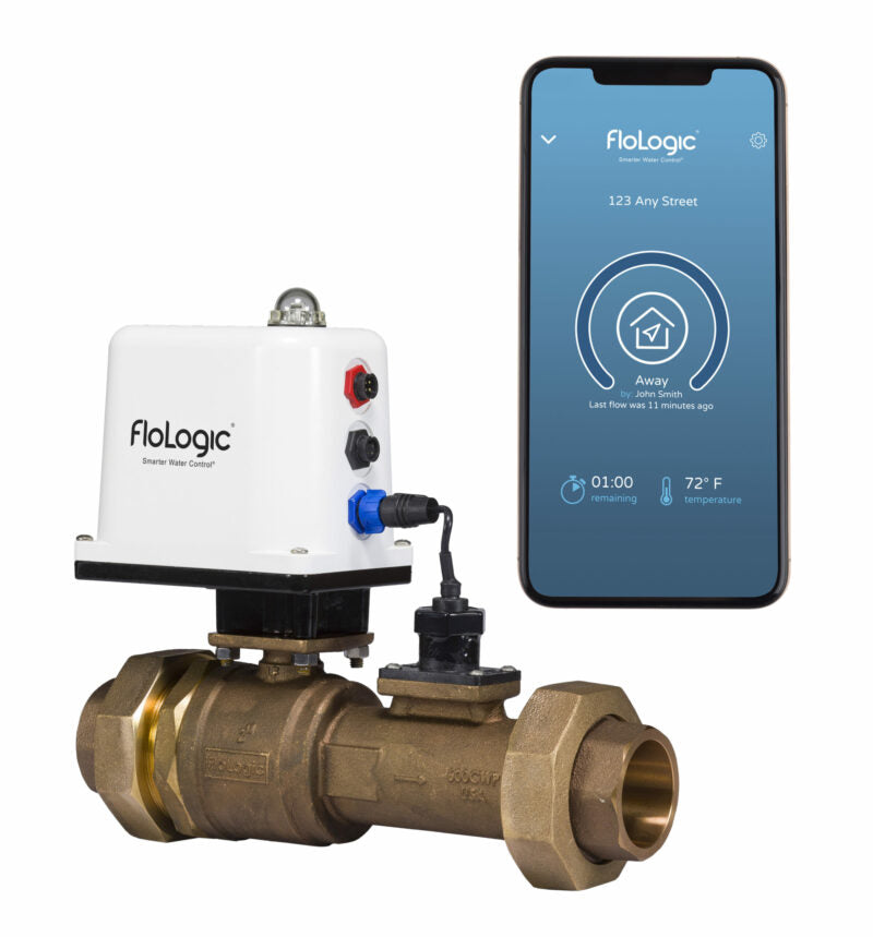FloLogic PLUS Water Shut Off System with 2 Inch Valve and Connect WiFi