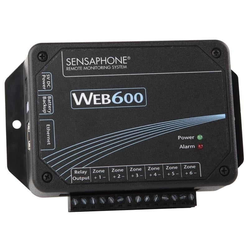 Sensaphone WEB600 6 Zone Data Logger Monitor with Alerts