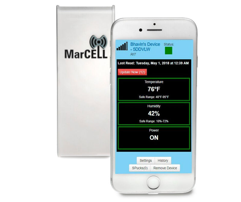 MarCell Pro Cellular Freeze Alarm with Water Sensor