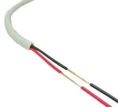 Z222 -  22 awg grey stranded two conductor, by the foot
