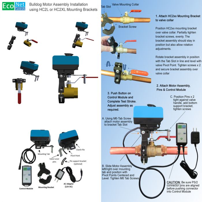 BullDog EVC200 BullDog ZWave Valve Robot Water Shut Off